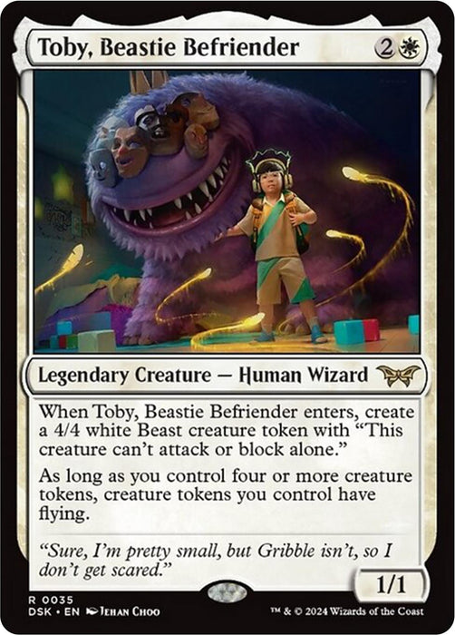Toby, Beastie Befriender (35) (Foil) [Duskmourn: House of Horror]