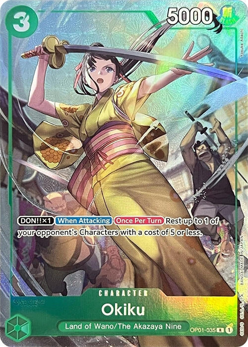 Okiku (Premium Card Collection -BANDAI CARD GAMES Fest. 23-24 Edition-) (OP01-035) (Foil) [One Piece Promotion Cards]