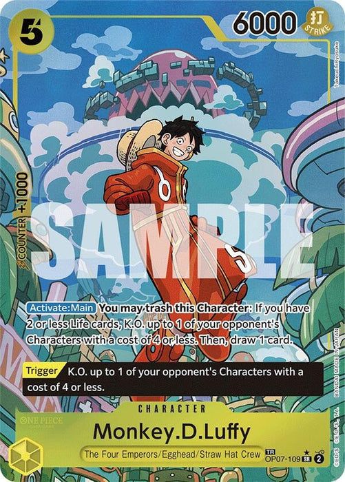 Monkey.D.Luffy (TR) (OP07-109) (Foil) [Two Legends]