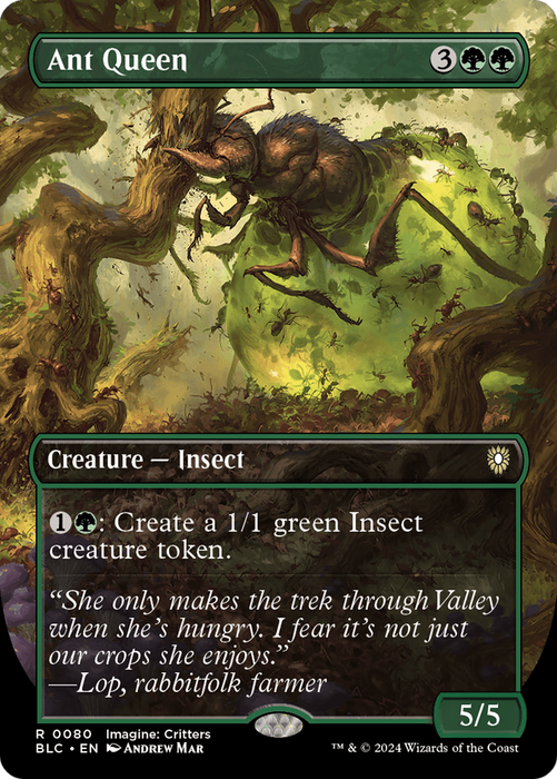 Ant Queen (Borderless) [BLC-080] - Bloomburrow Commander