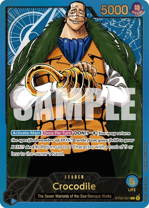 Crocodile (Premium Card Collection -Leader Collection-) (ST03-001) (Foil) [One Piece Promotion Cards]