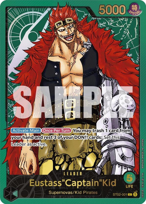 Eustass"Captain"Kid (Premium Card Collection -Leader Collection-) (ST02-001) (Foil) [One Piece Promotion Cards]