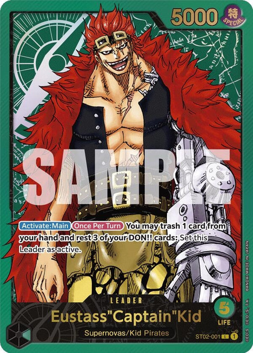 Image for Eustass"Captain"Kid (Premium Card Collection -Leader Collection-) (ST02-001) (Foil) [One Piece Promotion Cards] - One Piece Card Game