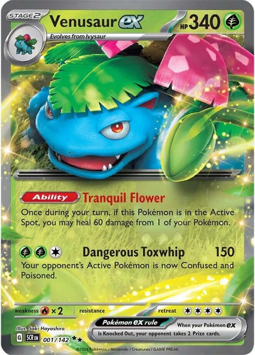 Image for Venusaur ex (001/142) (Holofoil) [SV07: Stellar Crown] - Pokemon