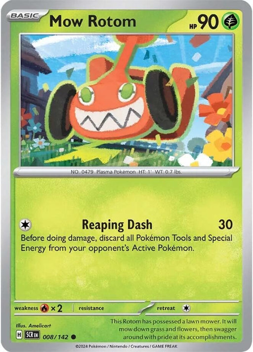 Image for Mow Rotom (008/142) (Reverse Holofoil) [SV07: Stellar Crown] - Pokemon