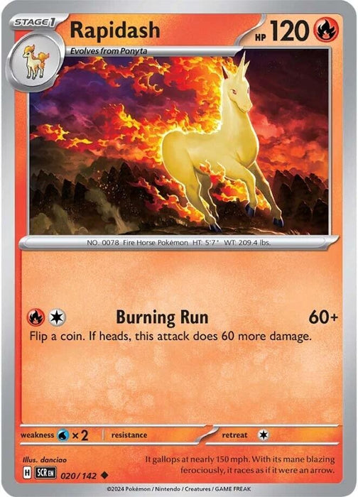 Image for Rapidash (020/142) [SV07: Stellar Crown] - Pokemon