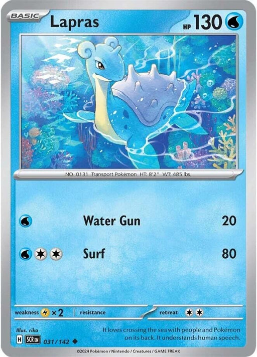 Image for Lapras (031/142) [SV07: Stellar Crown] - Pokemon