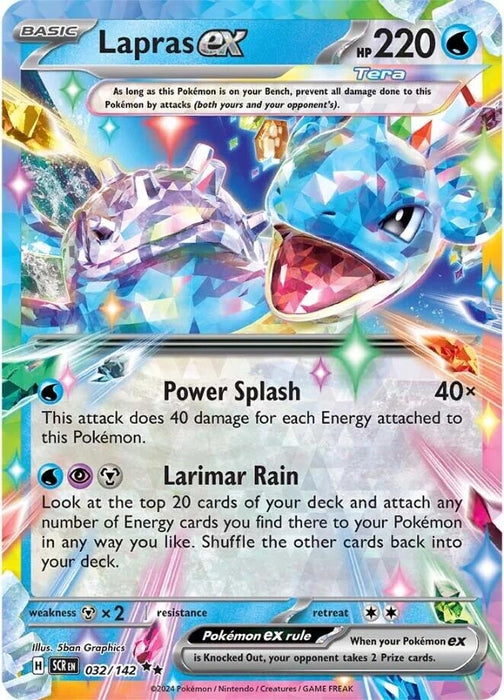Image for Lapras ex (032/142) (Holofoil) [SV07: Stellar Crown] - Pokemon