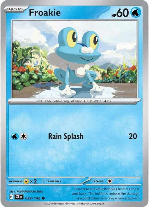 Image for Froakie (039/142) (Reverse Holofoil) [SV07: Stellar Crown] - Pokemon