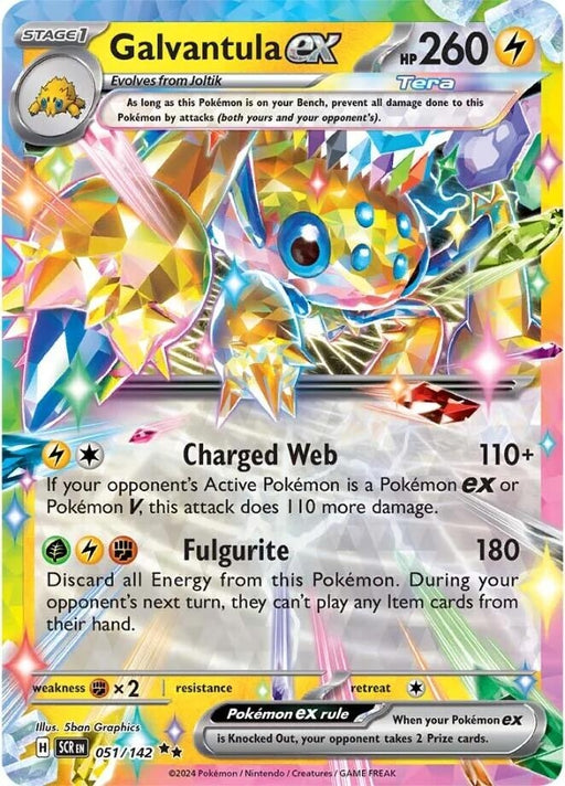 Image for Galvantula ex (051/142) (Holofoil) [SV07: Stellar Crown] - Pokemon