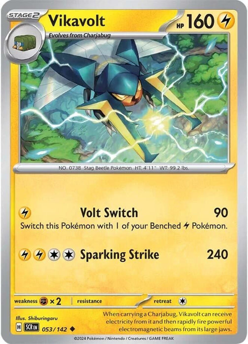 Image for Vikavolt (053/142) [SV07: Stellar Crown] - Pokemon