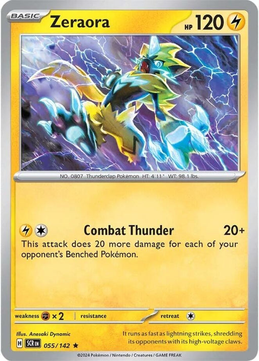 Image for Zeraora (055/142) (Holofoil) [SV07: Stellar Crown] - Pokemon
