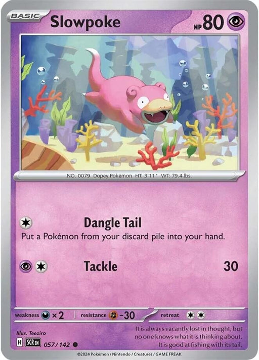 Image for Slowpoke (057/142) (Reverse Holofoil) [SV07: Stellar Crown] - Pokemon