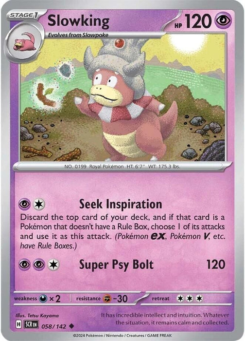Image for Slowking (058/142) (Reverse Holofoil) [SV07: Stellar Crown] - Pokemon