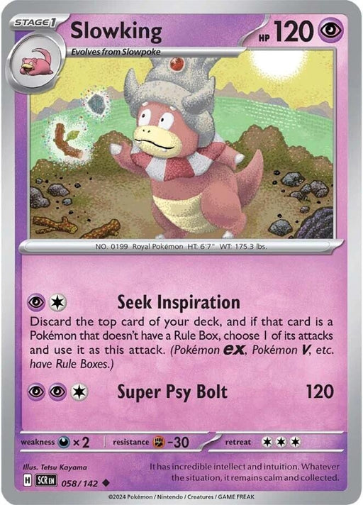 Image for Slowking (058/142) (Reverse Holofoil) [SV07: Stellar Crown] - Pokemon