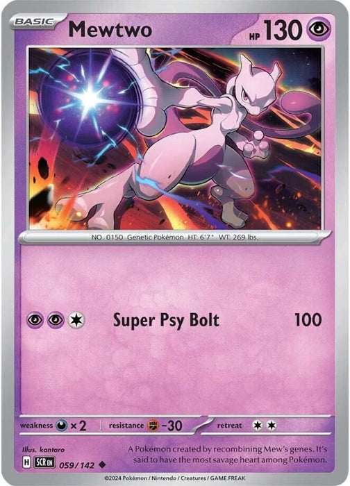 Image for Mewtwo (059/142) [SV07: Stellar Crown] - Pokemon