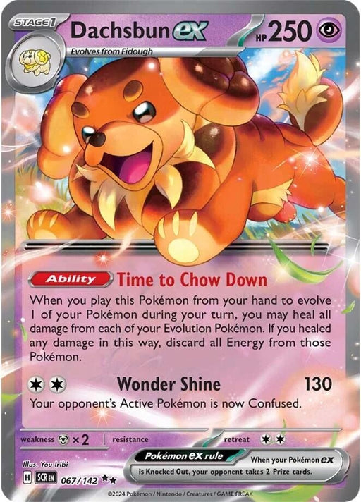 Image for Dachsbun ex (067/142) (Holofoil) [SV07: Stellar Crown] - Pokemon