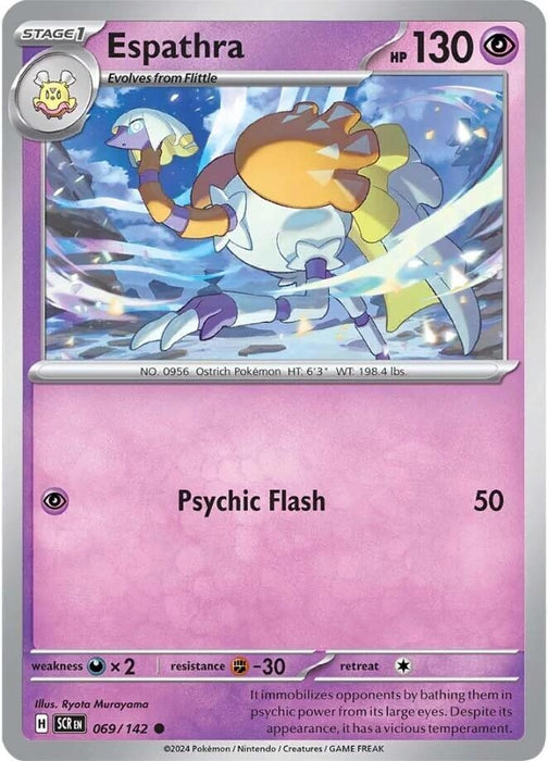 Image for Espathra (069/142) (Reverse Holofoil) [SV07: Stellar Crown] - Pokemon