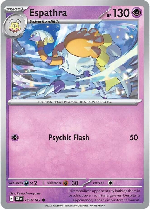 Image for Espathra (069/142) (Reverse Holofoil) [SV07: Stellar Crown] - Pokemon