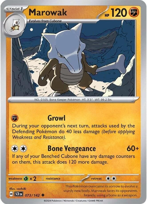 Image for Marowak (073/142) [SV07: Stellar Crown] - Pokemon