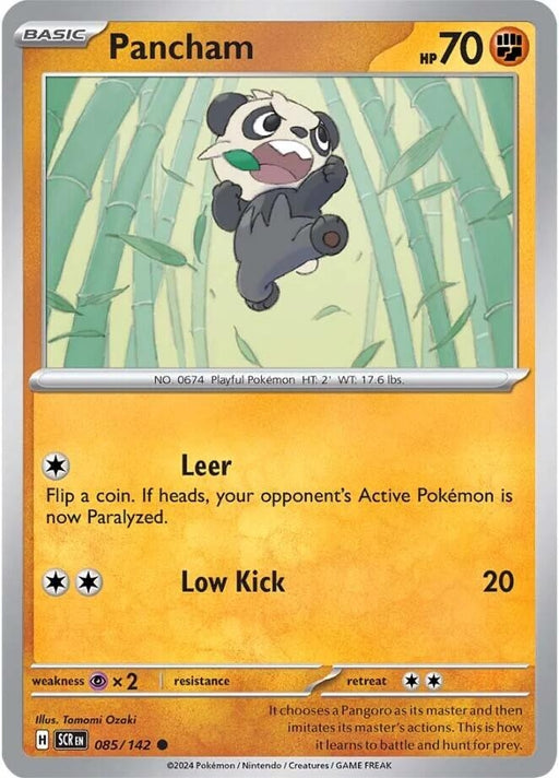 Image for Pancham (085/142) [SV07: Stellar Crown] - Pokemon
