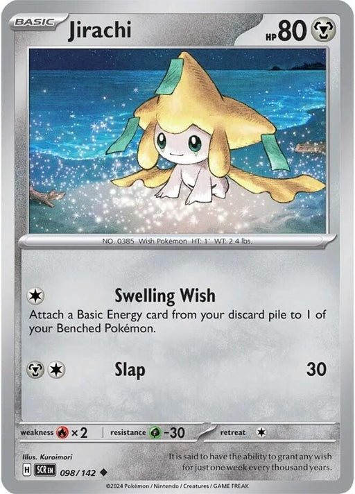 Image for Jirachi (098/142) (Reverse Holofoil) [SV07: Stellar Crown] - Pokemon