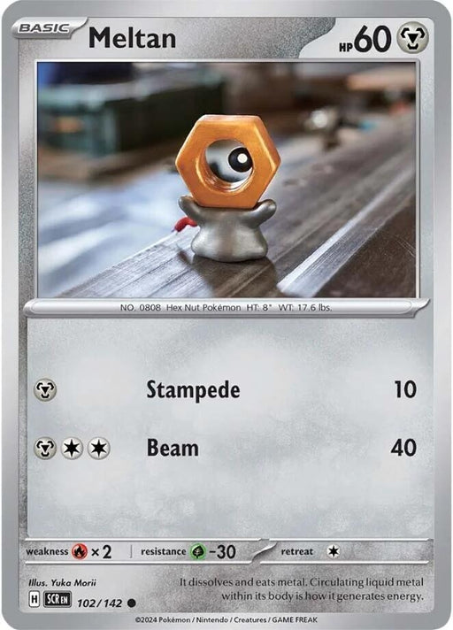 Image for Meltan (102/142) (Reverse Holofoil) [SV07: Stellar Crown] - Pokemon