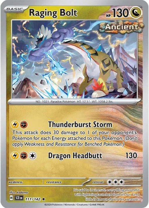 Image for Raging Bolt (111/142) (Reverse Holofoil) [SV07: Stellar Crown] - Pokemon
