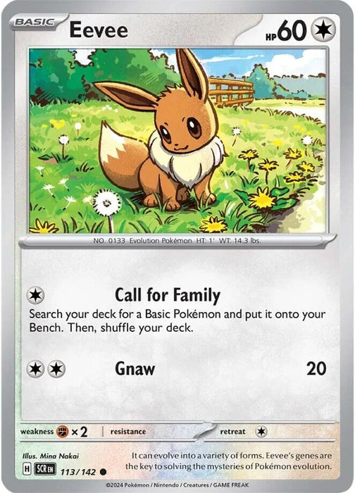 Image for Eevee (113/142) (Reverse Holofoil) [SV07: Stellar Crown] - Pokemon