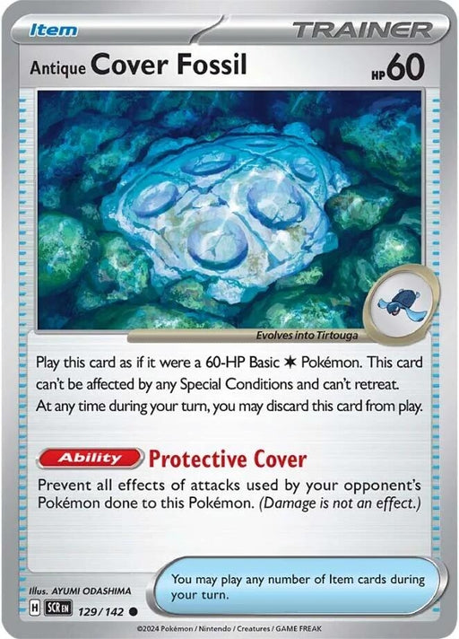 Image for Antique Cover Fossil (129/142) (Reverse Holofoil) [SV07: Stellar Crown] - Pokemon