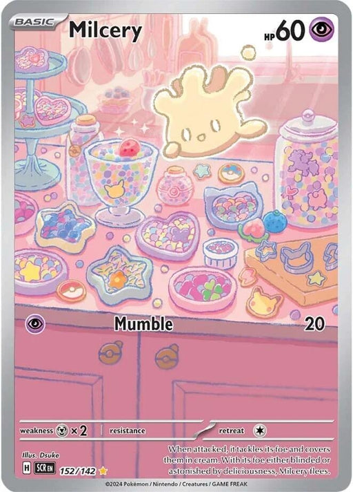 Image for Milcery (152/142) (Holofoil) [SV07: Stellar Crown] - Pokemon