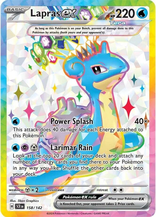 Image for Lapras ex (158/142) (Holofoil) [SV07: Stellar Crown] - Pokemon