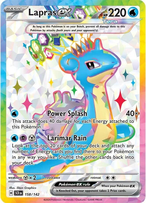 Image for Lapras ex (158/142) (Holofoil) [SV07: Stellar Crown] - Pokemon