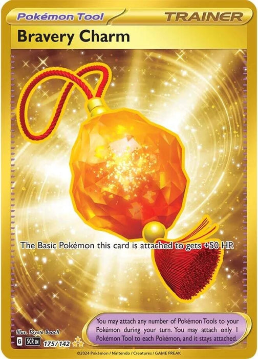 Image for Bravery Charm (175/142) (Holofoil) [SV07: Stellar Crown] - Pokemon