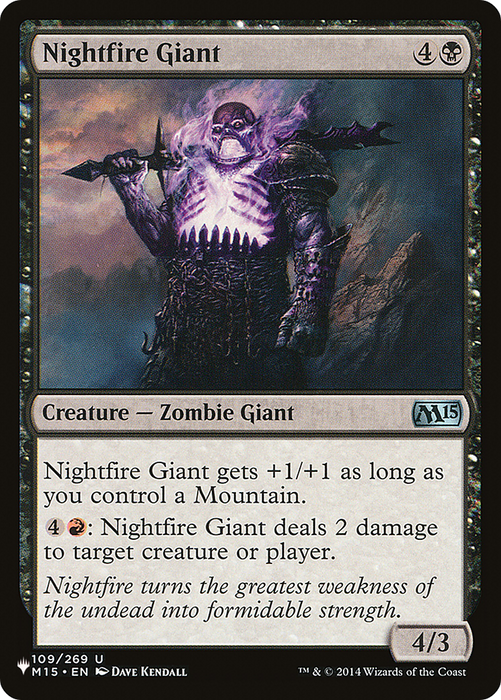 Nightfire Giant [PLST-M15-109] - The List