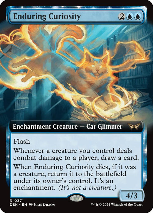 Enduring Curiosity (Extended Art) (371) (Foil) [Duskmourn: House of Horror]