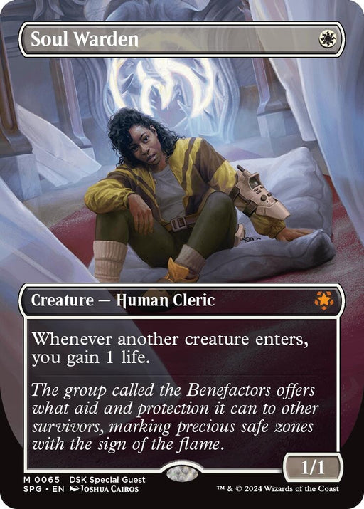 Image for Soul Warden (Borderless) (65) (Foil) [Special Guests] - Magic: The Gathering