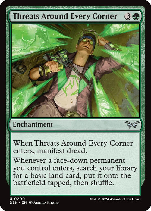 Threats Around Every Corner (200) (Foil) [Duskmourn: House of Horror]