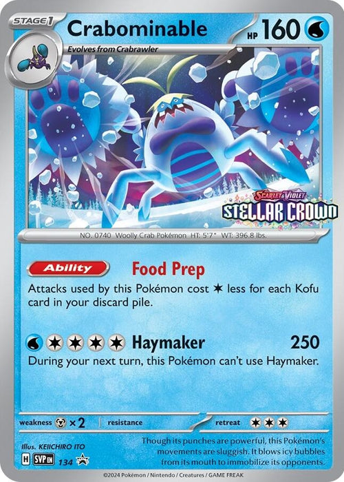 Image for Crabominable - 134 (134/142) (Holofoil) [SV: Scarlet & Violet Promo Cards] (SVP) - Pokemon