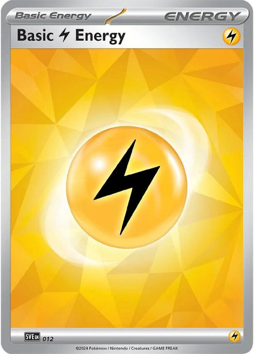 Image for Basic Lightning Energy - 012 (012) (Holofoil) [SVE: Scarlet & Violet Energies] - Pokemon