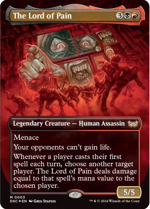 The Lord of Pain (Borderless) (3) [Duskmourn: House of Horror]