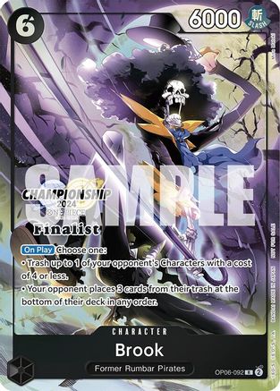 Brook (Championship 2024 Finalist Card Set) [OP06-092] (One Piece Promotion Cards)