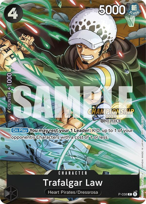 Trafalgar Law - P-038 (CS 2024 Event Pack) (P-038) (Foil) [One Piece Promotion Cards]