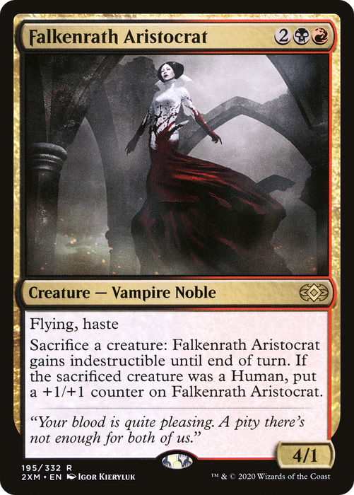 Falkenrath Aristocrat [2XM-195] Foil - Double Masters