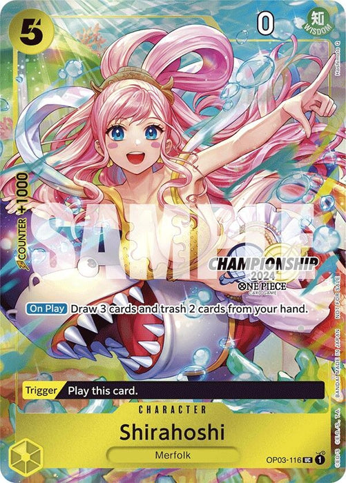 Shirahoshi (CS 2024 Celebration Pack) (OP03-116) (Foil) [One Piece Promotion Cards]