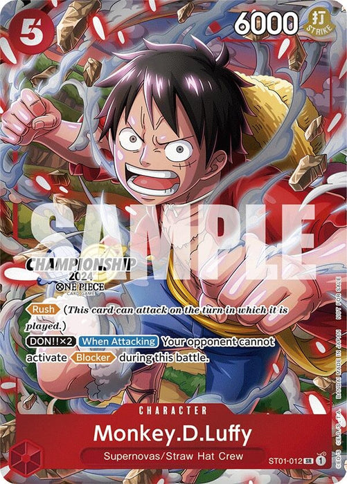 Monkey.D.Luffy (CS 2024 Celebration Pack) (ST01-012) (Foil) [One Piece Promotion Cards]