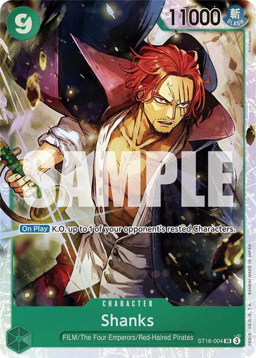 Shanks (ST16-004) (Foil) [Starter Deck 16: GREEN Uta]