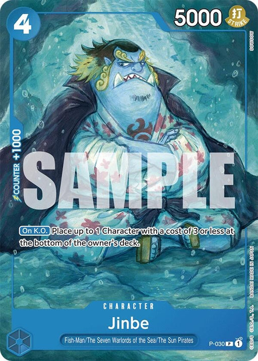 Image for Jinbe (P-030) [Starter Deck 17: BLUE Donquixote Doflamingo] - One Piece Card Game