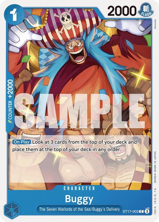 Image for Buggy (ST17-003) [Starter Deck 17: BLUE Donquixote Doflamingo] - One Piece Card Game