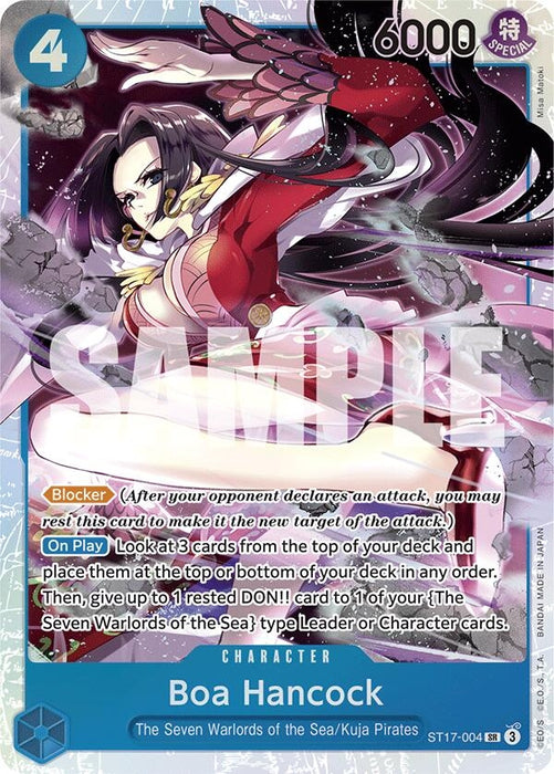 Image for Boa Hancock (ST17-004) (Foil) [Starter Deck 17: BLUE Donquixote Doflamingo] - One Piece Card Game